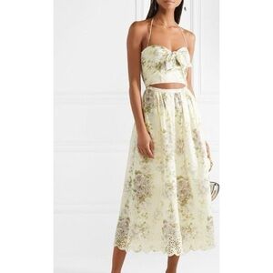 zimmermann illustration asymmetric ruched stretch-mesh midi dress Lomina Pastel Ruffle Mini Dress